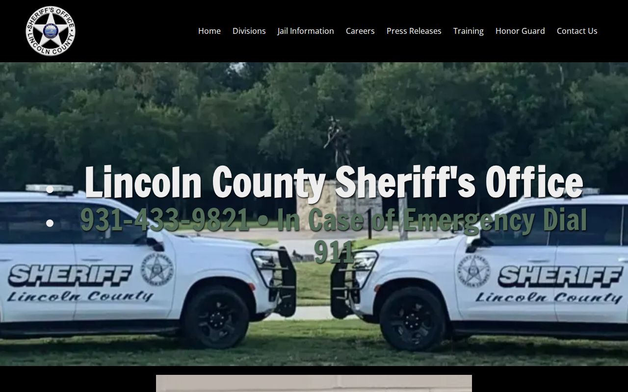 Lincoln County Sheriff’s Office jail information page